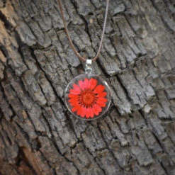 Scarlet Story Real Dried Flower Necklace -Plant Life Decor Shop Flower Power 1