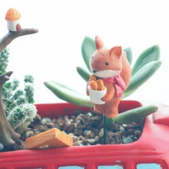 Cute Fox Resin Garden Stick (Set Of 2)