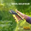Hectare Precision Garden Pruning Secateur| Anvil Pruner | Plant Cutter For Home Garden | Ideal Cutting Capacity Upto 20 Mm