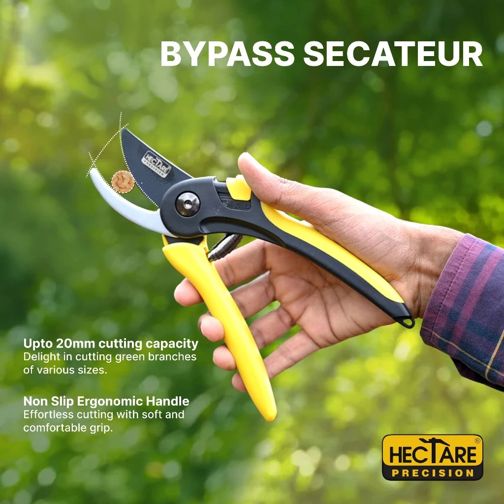 Hectare Precision Garden Pruning Secateur | Bypass Pruner | Plant Cutter For Home Garden | Ideal Cutting Capacity Upto 20 Mm 1 Hectare Precision Garden Pruning Secateur | Bypass Pruner | Plant Cutter For Home Garden | Ideal Cutting Capacity Upto 20 Mm