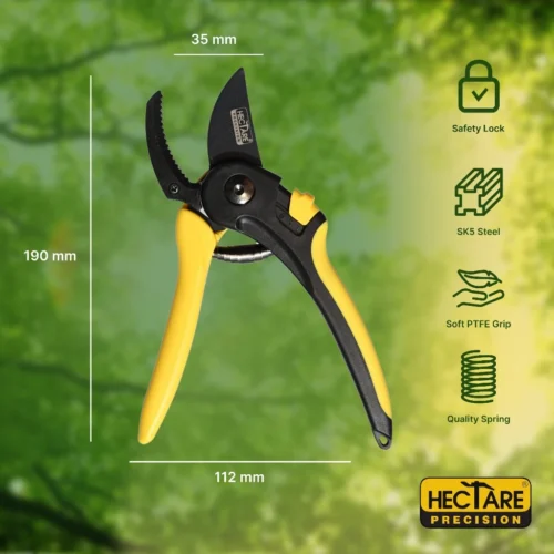 Hectare Precision Garden Pruning Secateur| Anvil Pruner | Plant Cutter For Home Garden | Ideal Cutting Capacity Upto 20 Mm -Plant Life Decor Shop Frame3 2