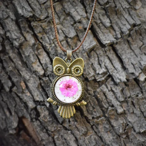 Giggle And Hoot Real Dried Flower Necklace 6 Giggle And Hoot Real Dried Flower Necklace -Plant Life Decor Shop Giggle and Hoot 1
