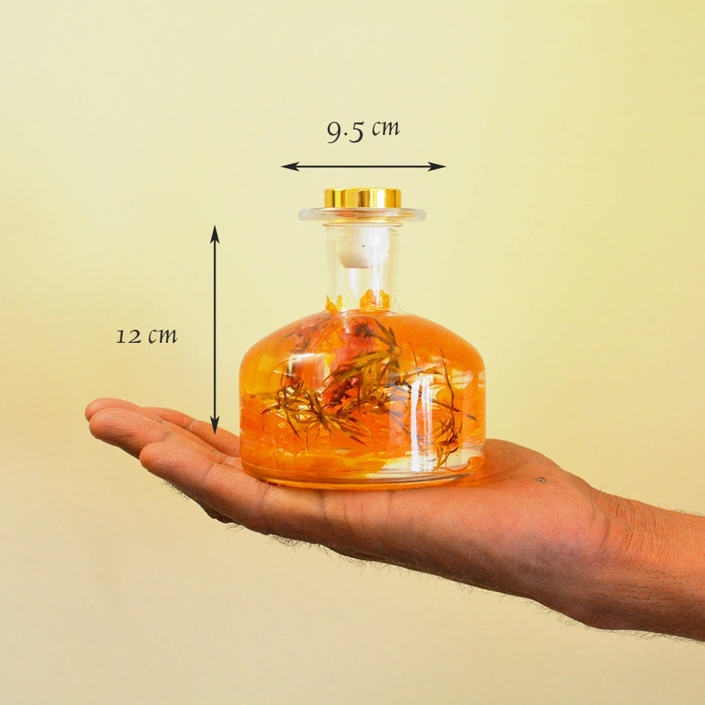 Golden Poppy Preserved Flower Tabletop 2 Golden Poppy Preserved Flower Tabletop - Image 2