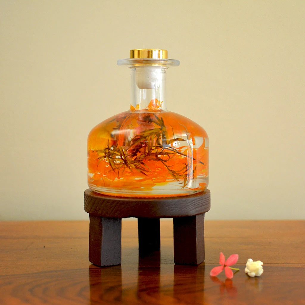 Golden Poppy Preserved Flower Tabletop 3 Golden Poppy Preserved Flower Tabletop - Image 3