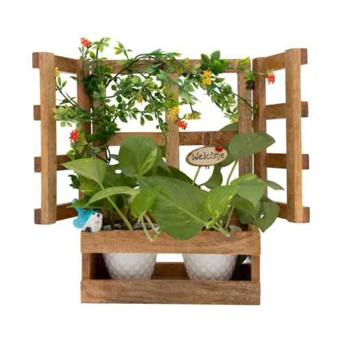 Hanging Window Wooden Planter