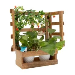 Hanging Window Wooden Planter -Plant Life Decor Shop Hanging Window Planter 5