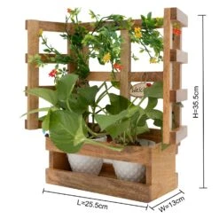 Hanging Window Wooden Planter -Plant Life Decor Shop Hanging Window Planter 7