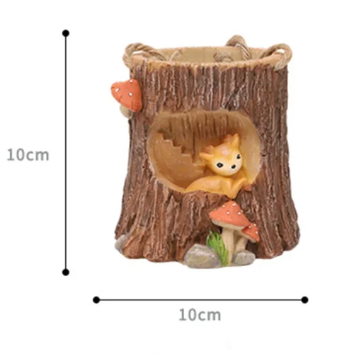 Deer Starring Outside Window Hanging Resin Succulent Pot -Plant Life Decor Shop Hanging deer Starring outside window 3