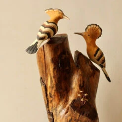 Exotic Hoopoe Wooden Base Table Tops