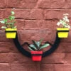Metal Cresecent Moon Wall Planter