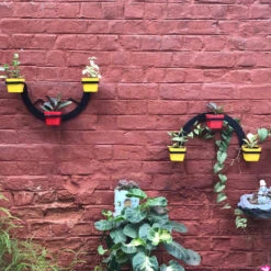 Metal Cresecent Moon Wall Planter -Plant Life Decor Shop IMG 0082