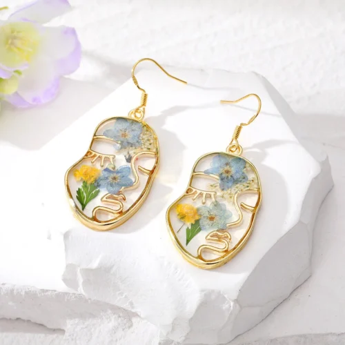 Imbued Impulse Necklace Real Dried Flower Earring Set -Plant Life Decor Shop Imbued Impulse 3