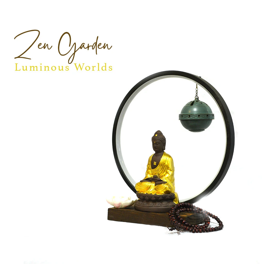 Inner Wisdom Buddha LED Decor Incense Burner Zen Garden 8 Inner Wisdom Buddha LED Decor Incense Burner Zen Garden - Image 8