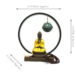 Inner Wisdom Buddha LED Decor Incense Burner Zen Garden 11 Inner Wisdom Buddha LED Decor Incense Burner Zen Garden -Plant Life Decor Shop Inner Wisdom Buddha 8