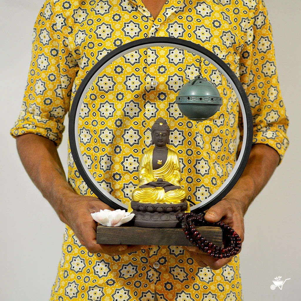 Inner Wisdom Buddha LED Decor Incense Burner Zen Garden 7 Inner Wisdom Buddha LED Decor Incense Burner Zen Garden - Image 7