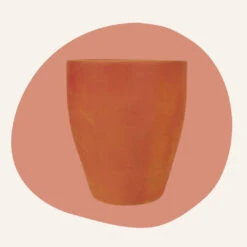 Set Of 3 Kurve Terracotta Pot