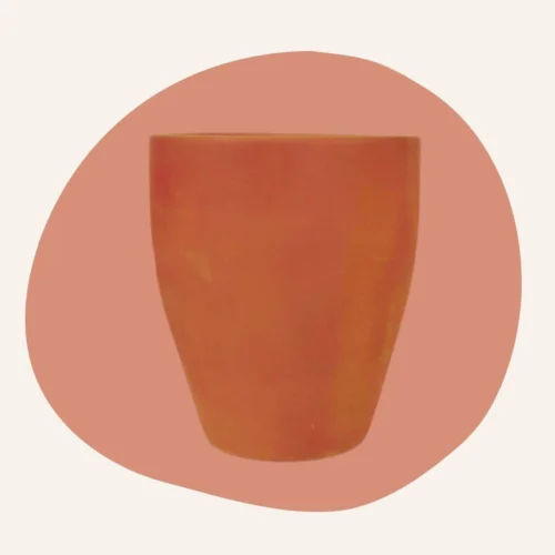 Set Of 3 Kurve Terracotta Pot