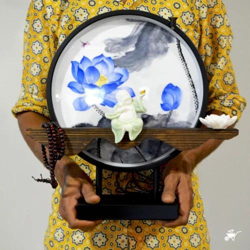 Laughing Buddha LED Decor Incense Burner Zen Garden -Plant Life Decor Shop Laughing Buddha Zen Garden 5