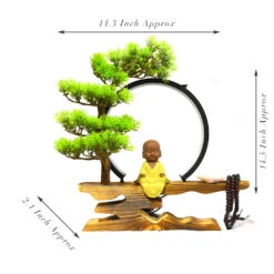 Little Monk In Bliss LED Decor Incense Burner Zen Garden -Plant Life Decor Shop Little Monk in Bliss 11
