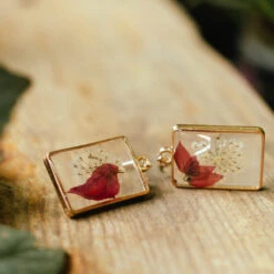 Luscious Bougainvillea Real Dried Flower Earrings -Plant Life Decor Shop Luscious Bougainvillea Earring 7