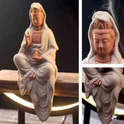 Meditating In Nature LED Decor Incense Burner Zen Garden -Plant Life Decor Shop Meditating In Nature 11