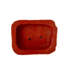 Set Of 3 Lined Rectangle Terracotta Pot -Plant Life Decor Shop Medium Rectangle 4