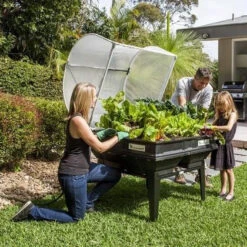 Medium Raised Garden Bed With Garden Cover -Plant Life Decor Shop Medium vegepod