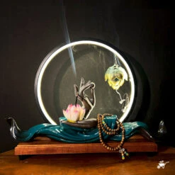 Mystical Mudra LED Decor Incense Burner Zen Garden