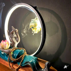 Mystical Mudra LED Decor Incense Burner Zen Garden -Plant Life Decor Shop Mystical Mudra 3