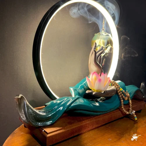 Mystical Mudra LED Decor Incense Burner Zen Garden -Plant Life Decor Shop Mystical Mudra 5