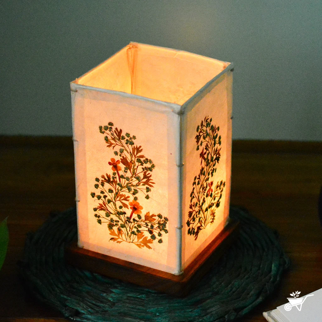 Nimble Umbrage Pressed Flower Candleshade 1 Nimble Umbrage Pressed Flower Candleshade
