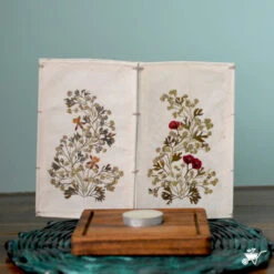 Nimble Umbrage Pressed Flower Candleshade 7 Nimble Umbrage Pressed Flower Candleshade -Plant Life Decor Shop Nimble Umbrage 4