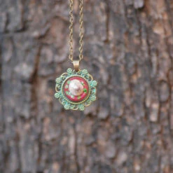 Ocean's Gift Real Dandelion Seeds Necklace -Plant Life Decor Shop Ocean s Gift 3