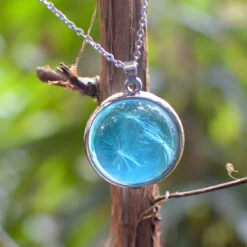 Ocean's Tranquility Real Dried Flower Necklace