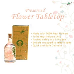 Peachy Peep Preserved Flower Tabletop -Plant Life Decor Shop Peachy Peep 7