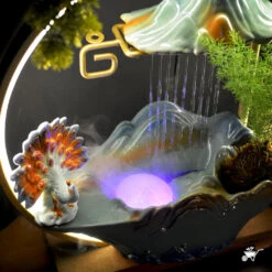 Peacock's Rain Dance Water Fountain LED Decor Zen Garden 11 Peacock's Rain Dance Water Fountain LED Decor Zen Garden -Plant Life Decor Shop Peacock Rain Dance 6