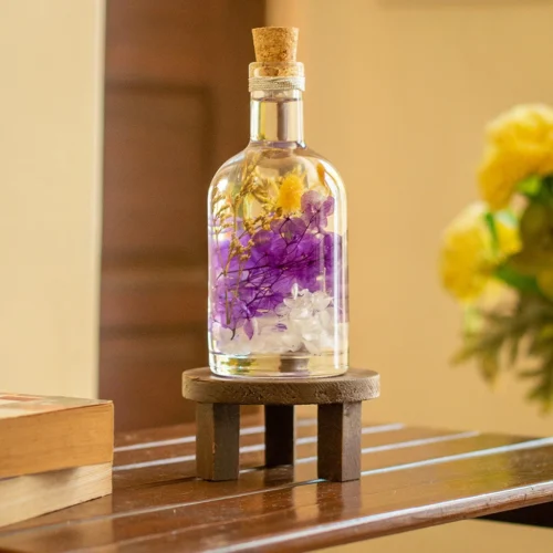 Precious Purple Preserved Flower Tabletop -Plant Life Decor Shop Precious purple 3