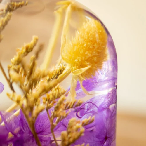 Precious Purple Preserved Flower Tabletop -Plant Life Decor Shop Precious purple 5