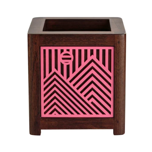 QUBO Story Handmade Wooden Indoor Planter Pot -Plant Life Decor Shop R1007 2