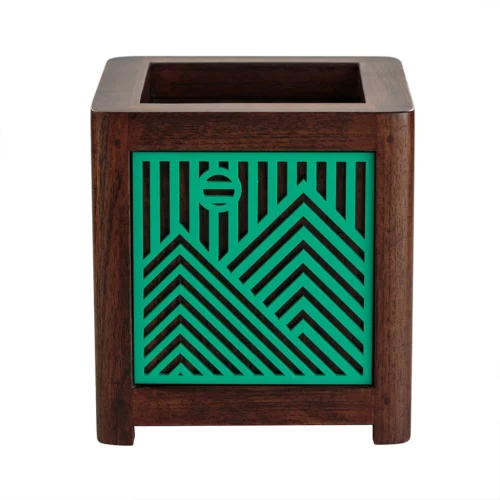 QUBO Story Handmade Wooden Indoor Planter Pot -Plant Life Decor Shop R1008 2