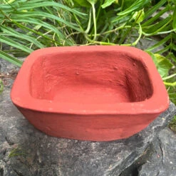 Set Of 4 Rectangle Bonsai Terracotta Pots -Plant Life Decor Shop Rectangle Bonsai Terracotta Pot 1