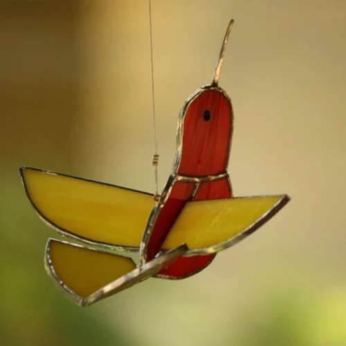 Suncatcher 3D Hummingbirds -Plant Life Decor Shop Red yellow d024a21f f92d 4907 a1a0 4d4ede920a82