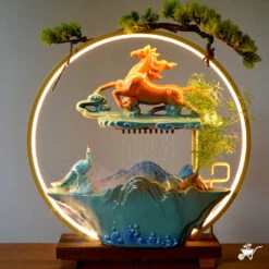 Regal Symphony Water Fountain LED Decor Zen Garden