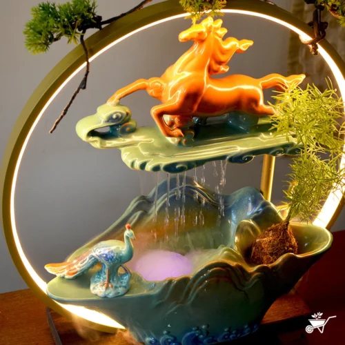 Regal Symphony Water Fountain LED Decor Zen Garden 8 Regal Symphony Water Fountain LED Decor Zen Garden -Plant Life Decor Shop Regal Symphony Fountain 4