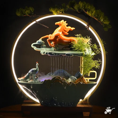 Regal Symphony Water Fountain LED Decor Zen Garden 9 Regal Symphony Water Fountain LED Decor Zen Garden -Plant Life Decor Shop Regal Symphony Fountain 5