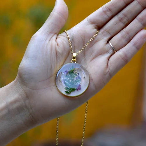 Relucent Fern Real Dried Flower Necklace -Plant Life Decor Shop Relucentfern 3