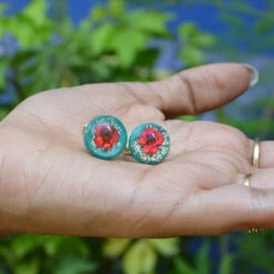 Ritzy Sprig Real Dried Flower Earrings