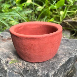 Set Of 4 Round Bonsai Terracotta Pots -Plant Life Decor Shop Round Bonsai Terracotta Pots