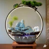 Sacred Grove Water Fountain LED Decor Zen Garden