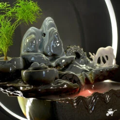 Sacred Grove Water Fountain LED Decor Zen Garden -Plant Life Decor Shop Sacred Grove 6